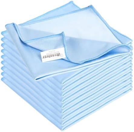 iDeaology 10 Pack XL Streak Free Premium Microfiber Glass Cleaning Cloth by Unknown
