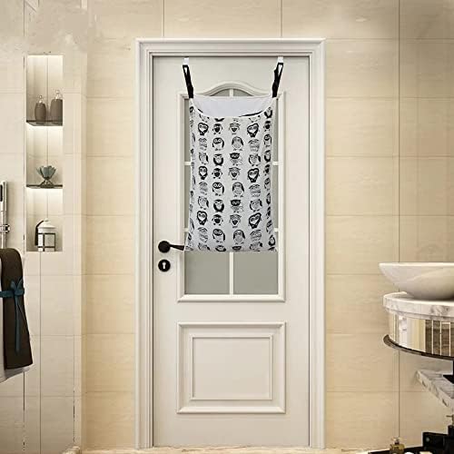 Adjustable Space Saving over Door Hanging Laundry Hamper Bag - Image 5
