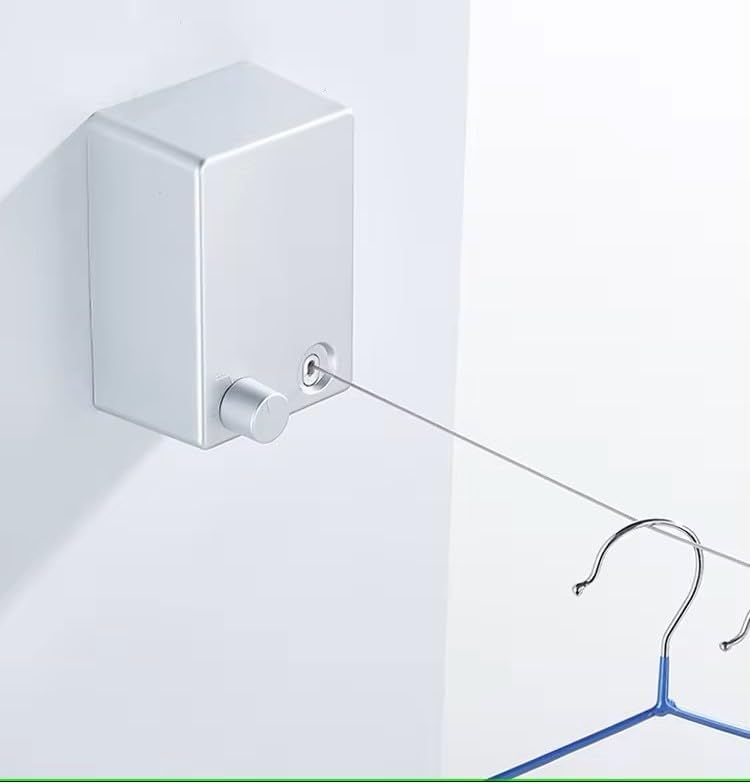 Retractable Clothesline Laundry Line Outdoor Indoor Cord Portable Travel Wall by Unknown