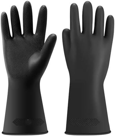 Haiou Chemical Resistant Nitrile Gloves Long Rubber Gloves by Haiou