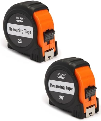 Mr. Pen- Retractable Tape Measure 25 ft, 2 Pack, Easy Read by MrPen