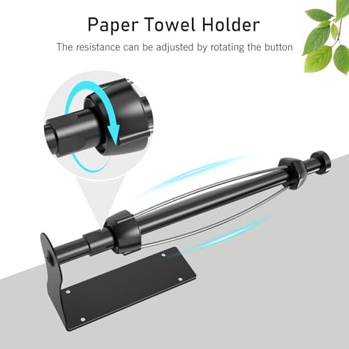 SetSail Paper Towel Holder Under Cabinet Easy Tear Wall Mount Self-Adhesive or - Image 2