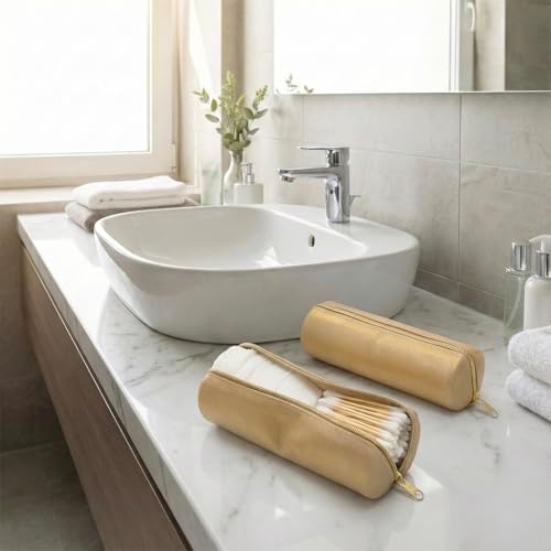 Cotton Round Swab Travel Case, 2-in-1 Beauty Organizer - Image 3