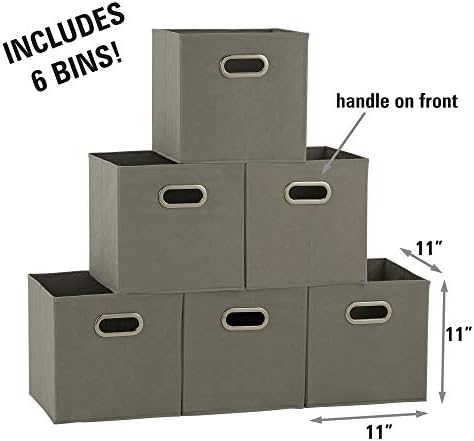 Household Essentials Fabric Storage Bins in Strong Poly‑Woven Fabric, Sturdy - Image 2