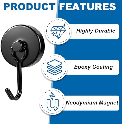 E BAVITE Magnetic Hooks, 120lbs Magnet Hook 2026 Cruise Essentials - Image 4