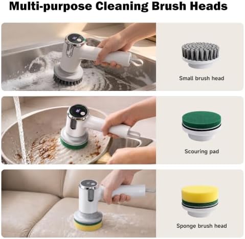 Electric Spin Scrubber, Cordless Power Scrubber & Electric Cleaning Brush - Image 5