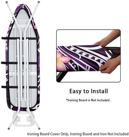 Purple Boho Floral Ironing Board Cover - Image 5