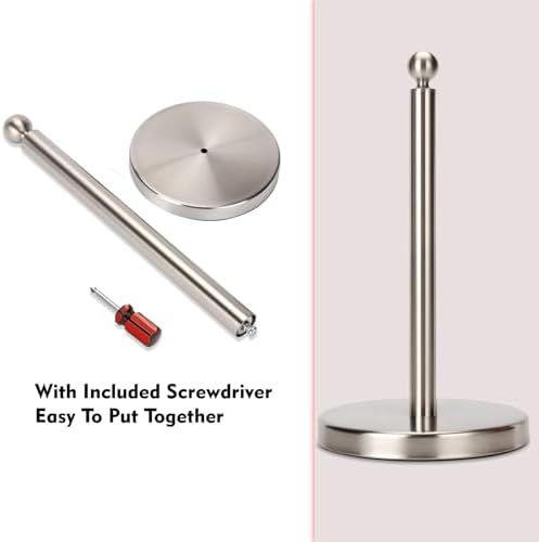 Kalitro Paper Towel Holder Countertop, Standing Paper Towel Roll Holder - Image 6
