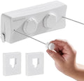 Retractable Clothesline, 16.7 Ft Stainless Wire Double Clothes Line by Jekyeroyme