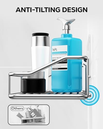 Nieifi Shower Caddy Adhesive, Shower Shelves, Shampoo Holder - Image 4