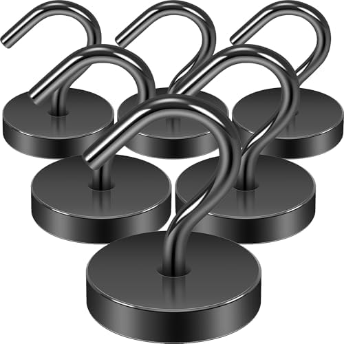 Neosmuk Magnetic Hooks Large Opening, 80lb+ Cruise Hooks, 6 Pack by Neosmuk