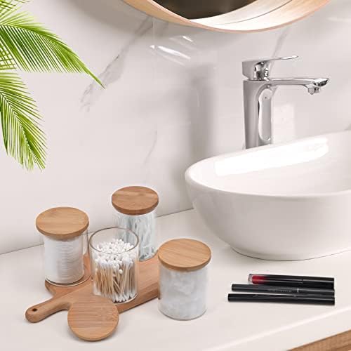 BKYFPQ 4 Pack Glass Qtip Holder Dispenser - Image 5