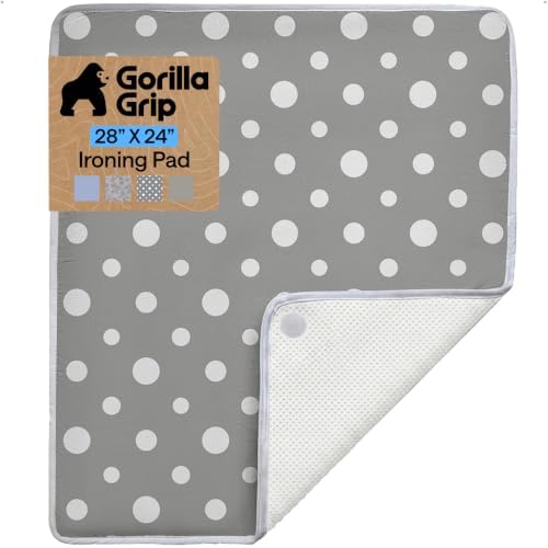 GORILLA GRIP Portable Cushioned Ironing Mat, Polka Dots by Unknown