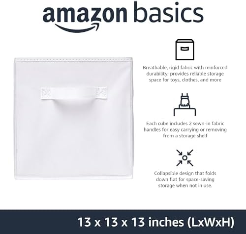 Amazon Basics Collapsible Fabric Storage Bins - Image 2