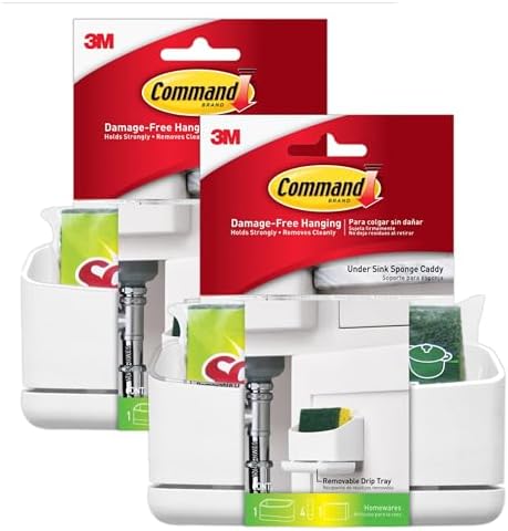 Command Under Sink Sponge Caddy, 1 Caddy, 4 Strips by Unknown
