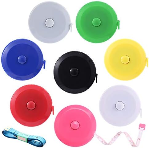Tape Measure Body Measuring Tape, Retractable 60 Inch Soft Mini Measuring Tape by BUSHIBU