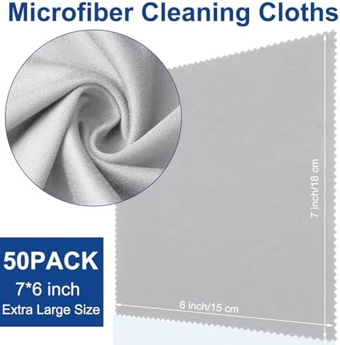 Frienda 12 Pack Large Glass Cleaning Cloth, Light Gray - Image 2