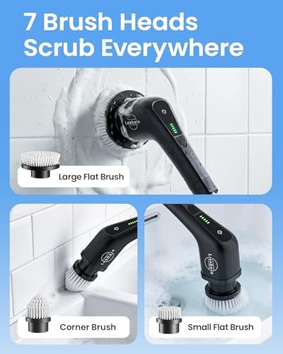 Electric Spin Scrubber, Cordless Cleaning Brush - Image 6