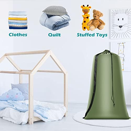 Coomee Heavy Duty Laundry Bag, 2 Pack XL Nylon Laundry Bags - Image 6