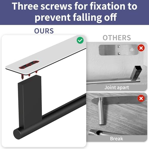 Jesginboo Paper Towel Holder Under Cabinet, Self Adhesive - Image 3