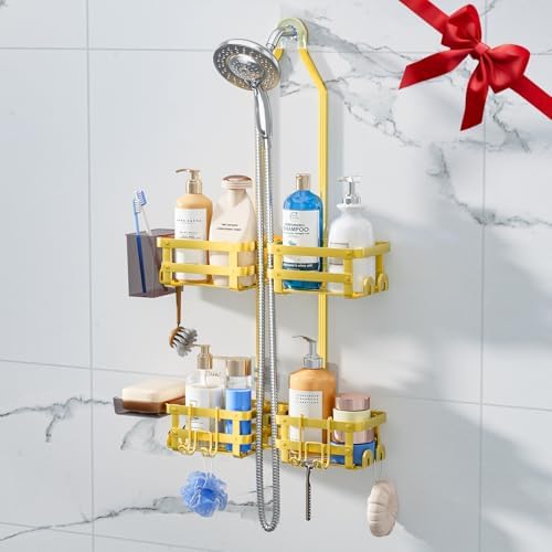 GAOKASE Aluminum Shower Caddy Hanging, Never Rust Shower Organizer by GAOKASE