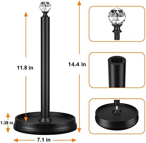 KASUNTO Paper Towel Holder, Steel Paper Towel Holder Countertop - Image 2