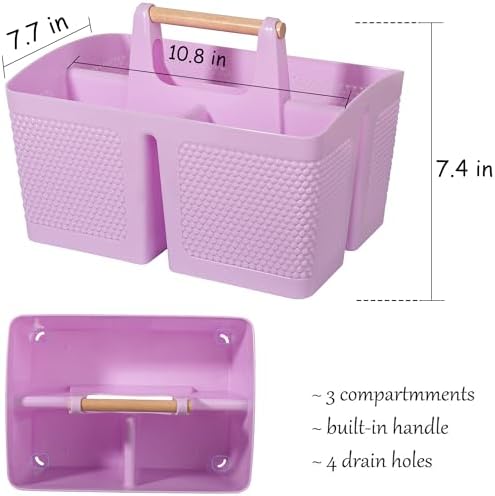 Plastic Shower Caddy, Portable Shower Basket - Image 3