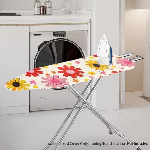 Boho Floral Ironing Board Cover 15x54 Inch Applicable Standard Size Colorful - Image 2