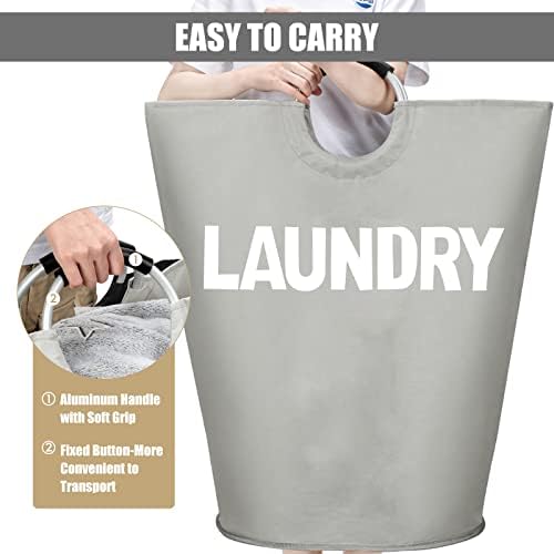 DOKEHOM 160L XX-Large Laundry Basket Bag, Collapsible Tall Hamper - Image 4