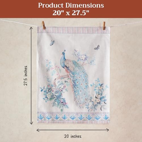 Maison d' Hermine Kitchen Towels Set of 3 100% Combed Cotton 27.50"x20" - Image 5