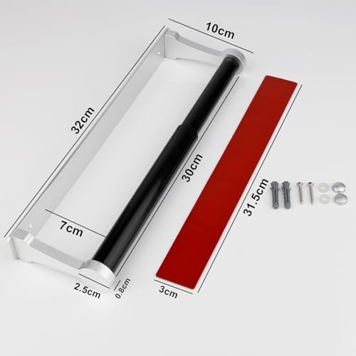 MONEER Paper Towel Holder Under Cabinet, Paper Towel Holder, Aluminum Alloy - Image 5