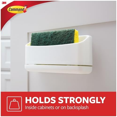 Command Under Sink Sponge Caddy, 1 Caddy, 4 Strips - Image 3