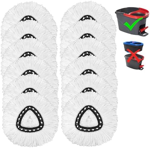 Tidy Monster 12 Pack Reusable Microfiber Mop Head Refill by TidyMonster