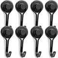 E BAVITE Swivel Swing Magnetic Hooks 40LBS Black Refrigerator Magnet Hook by EBAVITE