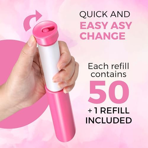 Portable Lint Roller with 100 Sticky Sheets, Mini Pet Hair Remover, Lint Roller - Image 3