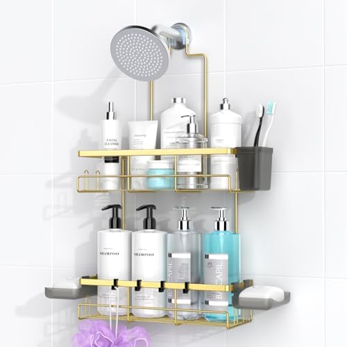 Hanging Shower Caddy Over Showerhead by AKTECKE