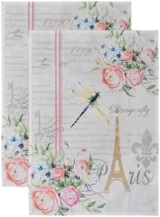 Maison d' Hermine Kitchen Towels Set of 2 Reusable 100% Cotton 27.50" x 20" by MaisondHermine