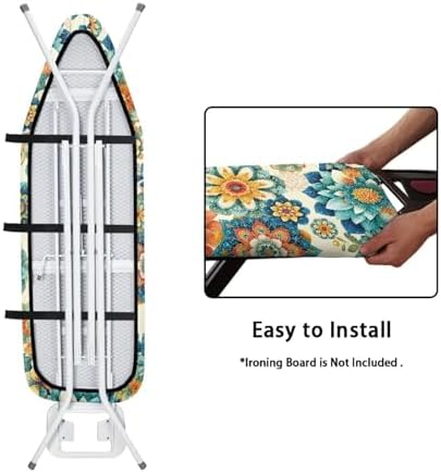 Boho Dahlia Ironing Board Cover Extra Wide Table Top Ironing Board Cover - Image 4