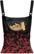 Halloween Black Bat Clothes Pin Bag to Hang On Line Reusable Clothespin Holder by CREAMIC
