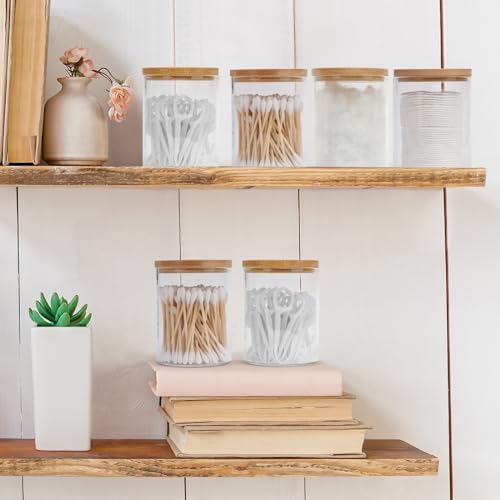 BKYFPQ 6 Pack Glass Qtip Holder Dispenser - Image 6