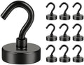 DIYMAG Magnetic Hooks, 120lbs 10pcs Cruise Cabin Essentials Heavy Duty Black by DIYMAG