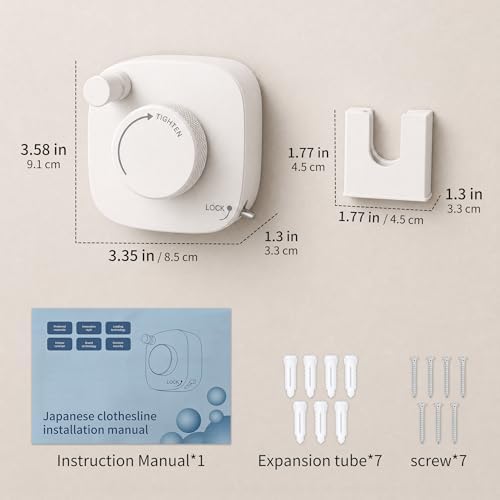 Retractable Clothesline Indoor/Outdoor, Portable Non-Sagging Wall Mounted - Image 2