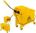 5.28 Gallon Mop Bucket with Wringer, Side Press Wringer Combo Mop Bucket with by Unknown