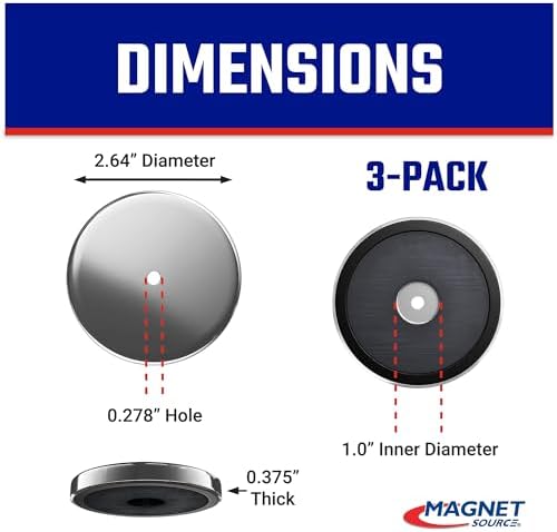 Master Magnetics Ceramic Round Base Magnet Pack - Image 3