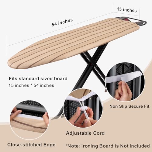Seiritex Ironing Board Cover and Pad 15 x 54 inch, Heat Reflective - Image 3