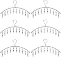 Clothes Hanger with 10 Clips, Stainless Steel, by WudTus