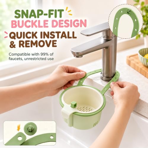 Hanging Sink Drain Basket, 2026 New Cactus Kitchen Sink Strainer Basket - Image 2
