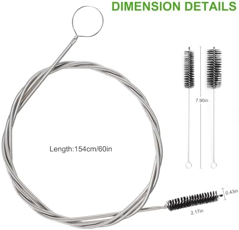CiaraQ11-Piece Black Tube & Pipe Cleaning Brush Set - Image 4