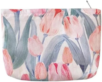 SxoSyo Cosmetic Bags for Women Makeup Pouch Large Canvas Purse by SxoSyo