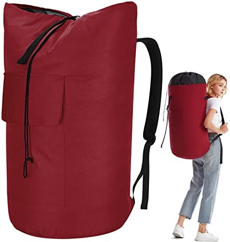 Backpack Laundry Bag, 115L Heavy Duty Extra Large College Laundry Backpack by Azhido